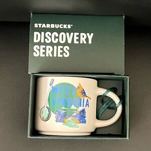 Starbucks Discovery Series Mug Ornament West Virginia